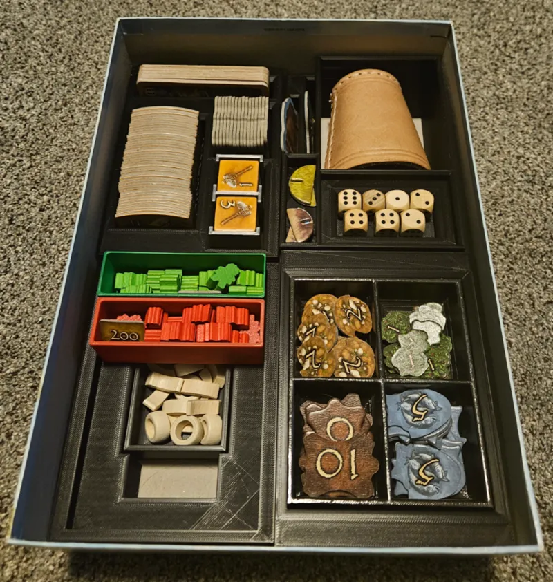 Stone Age board game organizer