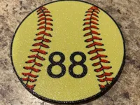V2-Softball Bogg Bag Charm