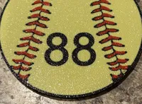 V2 Softball Key or Bag Tag Version