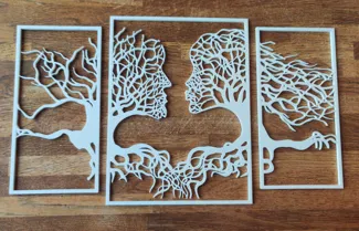 He She Wall Art