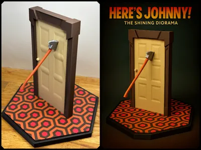 HERE´S JOHNNY! - THE SHINING – DIORAMA FROM HELL