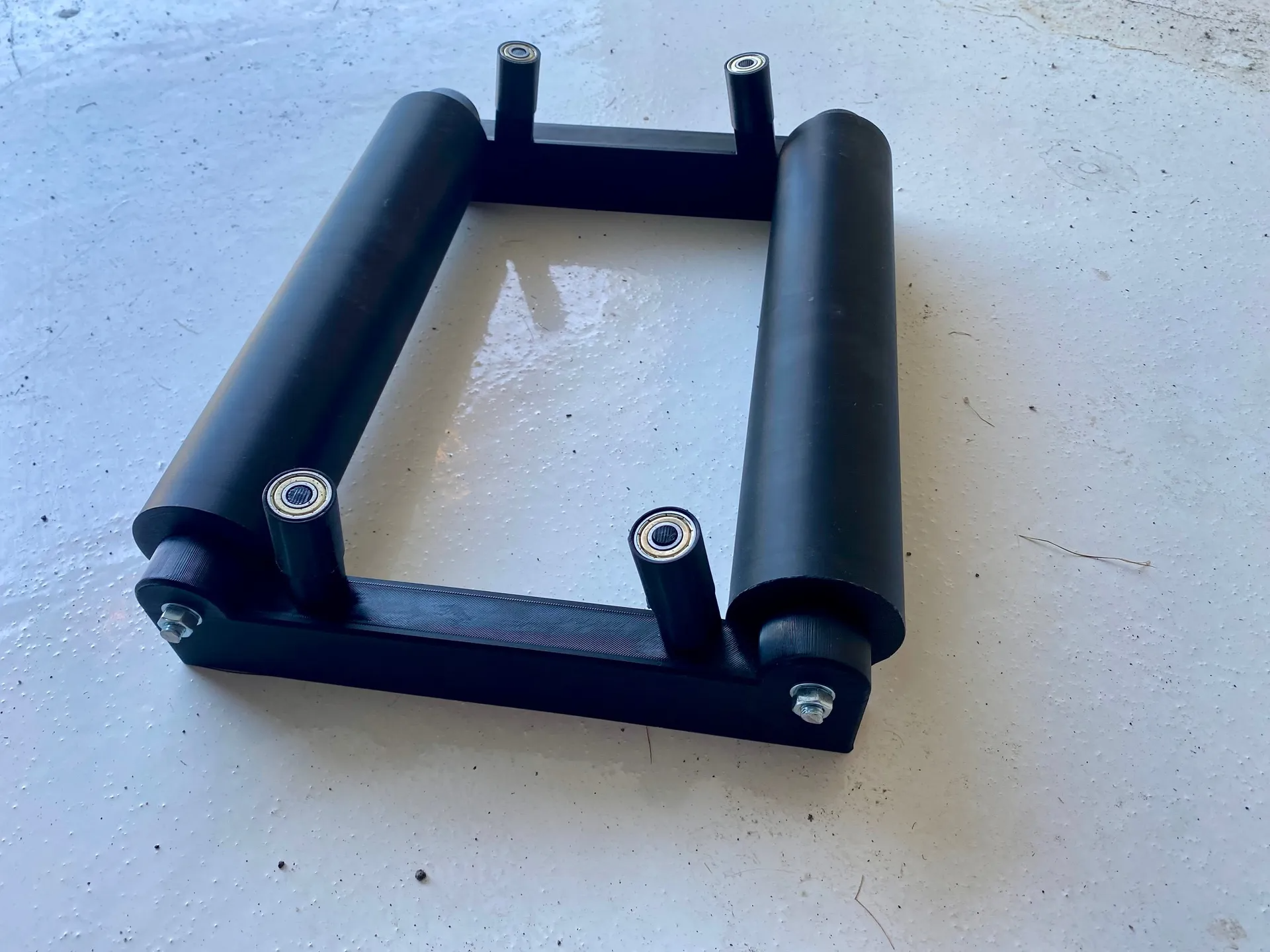 Wheel and Rim Detailing Stand with Rollers