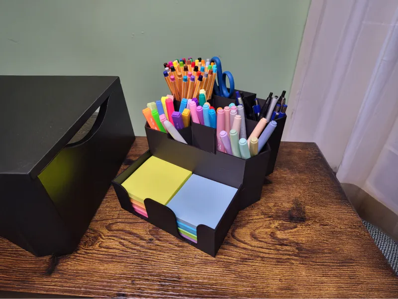 HiveMind Desk Organizer – Pen & Sticky Note Holder