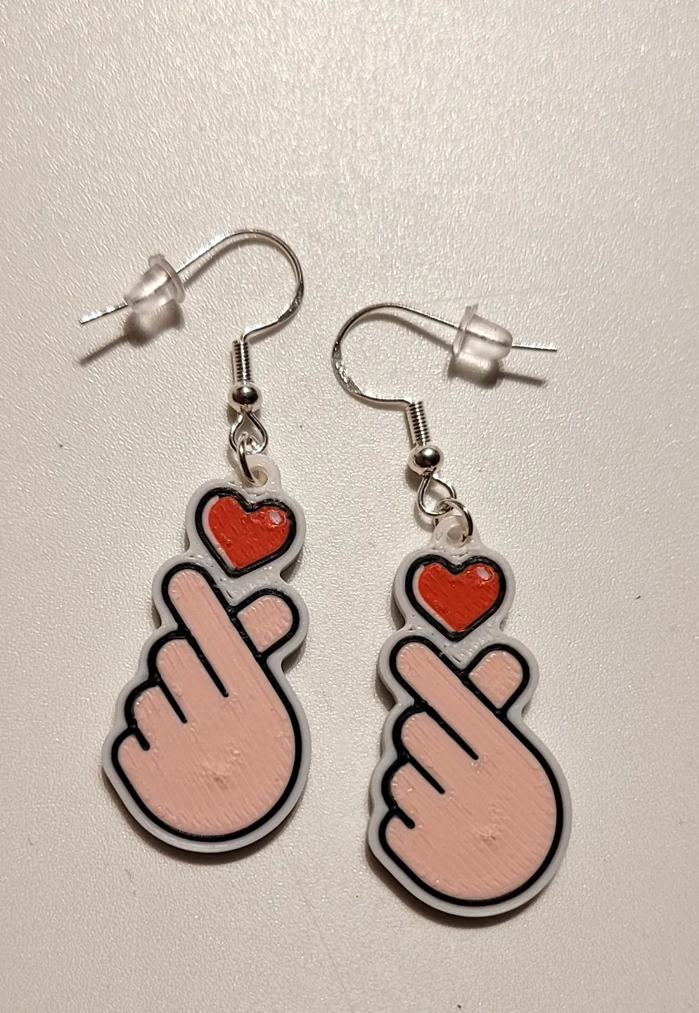 Korean Heart Earrings view 4