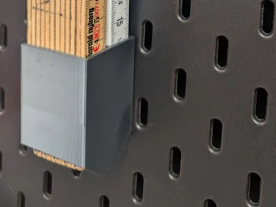 Dual ruler holder for Skadis