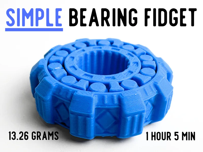 Simple Bearing Fidget (print in place)