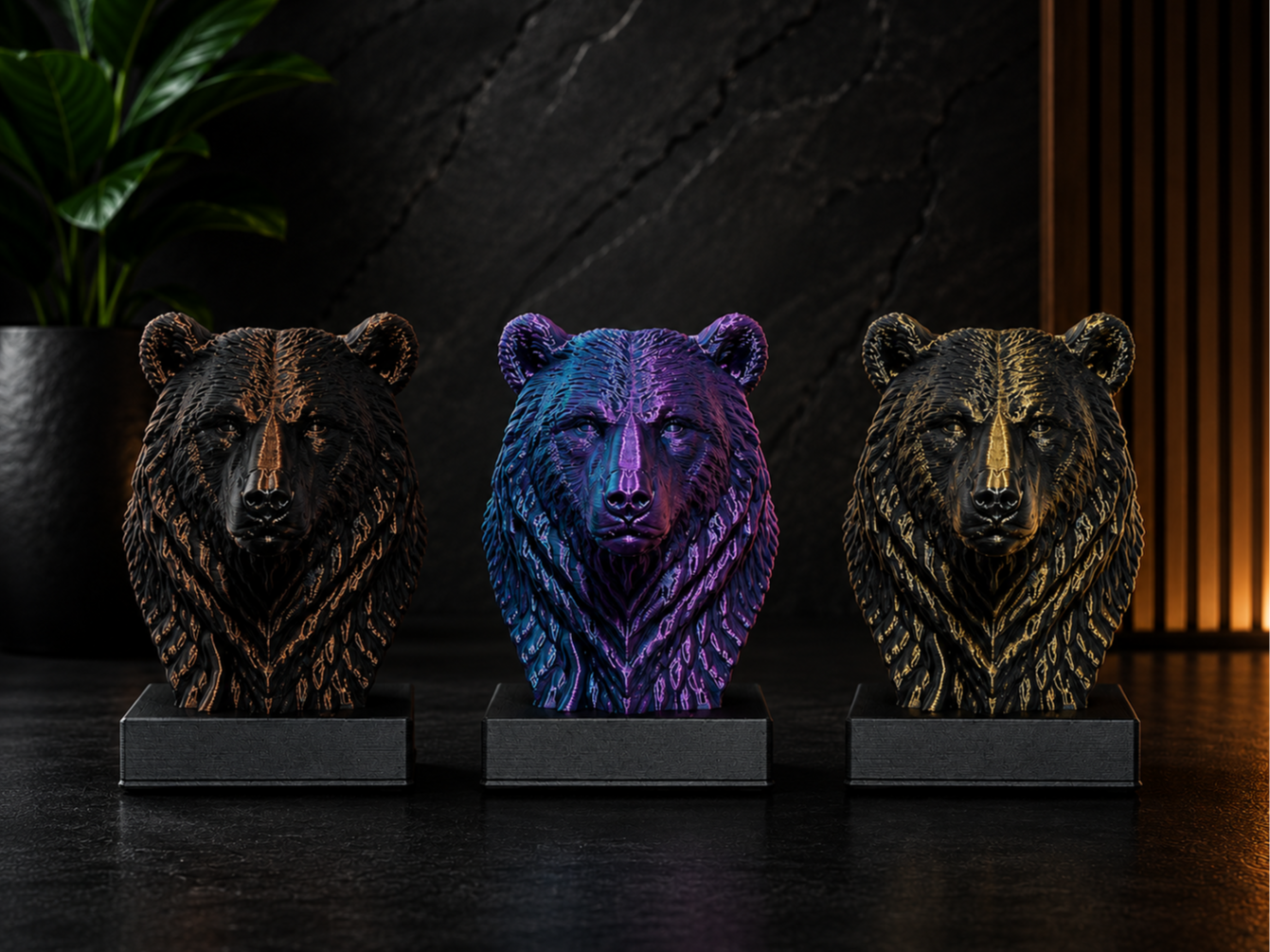 Miniatura 1 do modelo 3D Bear Bust