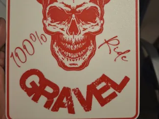 Ride Gravel sign for gravel cyclists