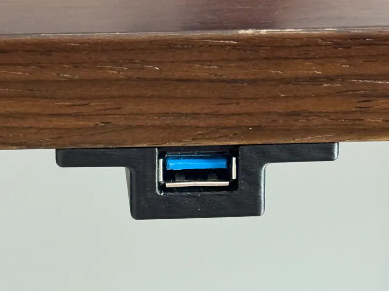 Under Desk USB-A Mount / USB Holder