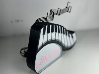 Lampara de mesilla piano