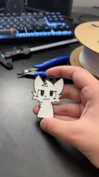 Thinner keychain, Filament change pause (No AMS required)