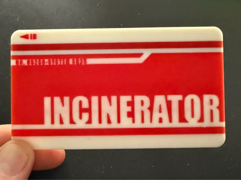 Resident Evil Zero (0) Incinerator Keycard
