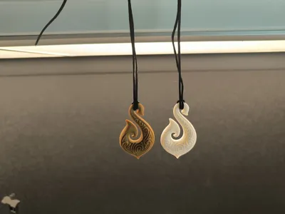 Maori Fish Hook Pendant - Free 3D Print Model - MakerWorld Maori Fish Hook Pendant - Free 3D Print Model - MakerWorld