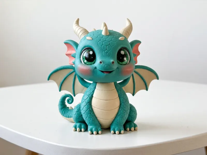 Minty the baby dragon