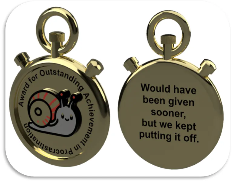 Procrastination Trophy