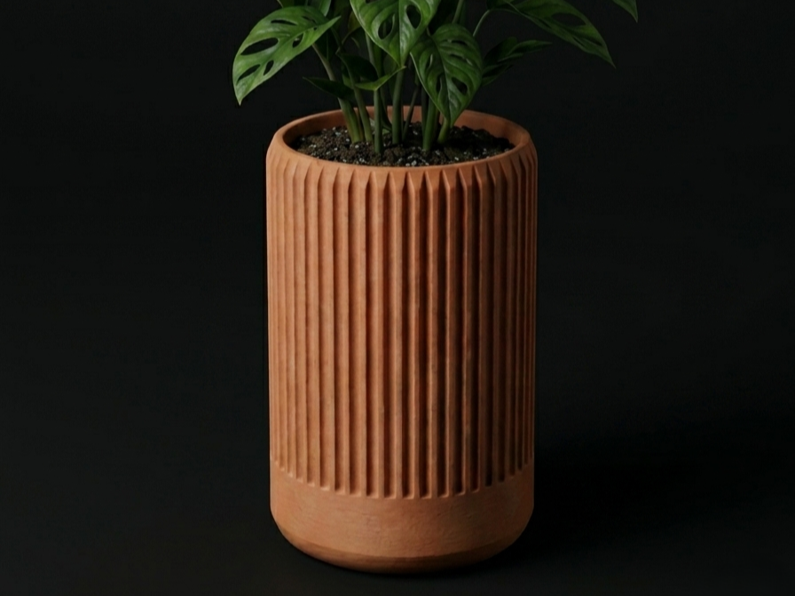 Modern Tall Decorative Planter/Pot - No Supports