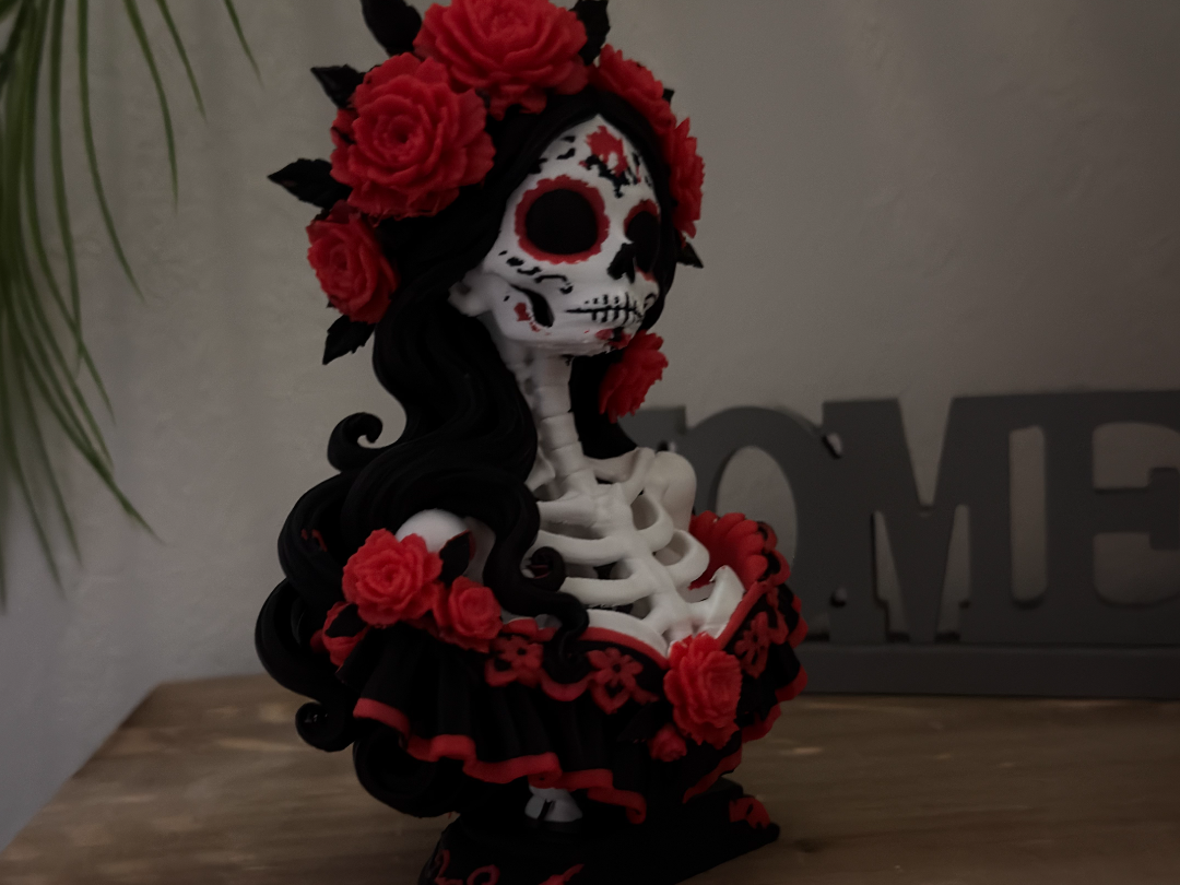 La Catrina Büste Día de los Muertos Gothic Edition - 1