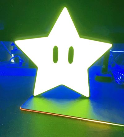 Super Mario - Super Star RGB Lightbox by Forg3D Design - MakerWorld