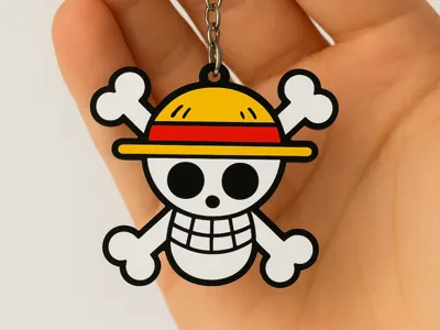 One Piece Multicolor Keychain