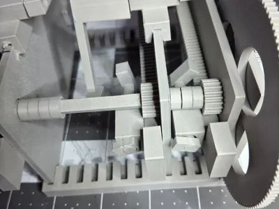3-Stage Rack and Pinion Rubber Band Motor