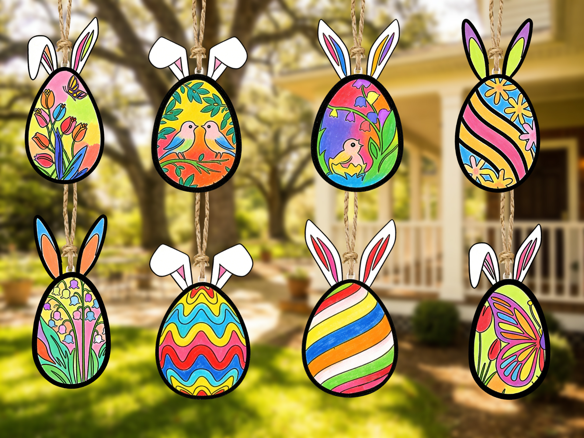 Easter Egg Ornaments to Paint