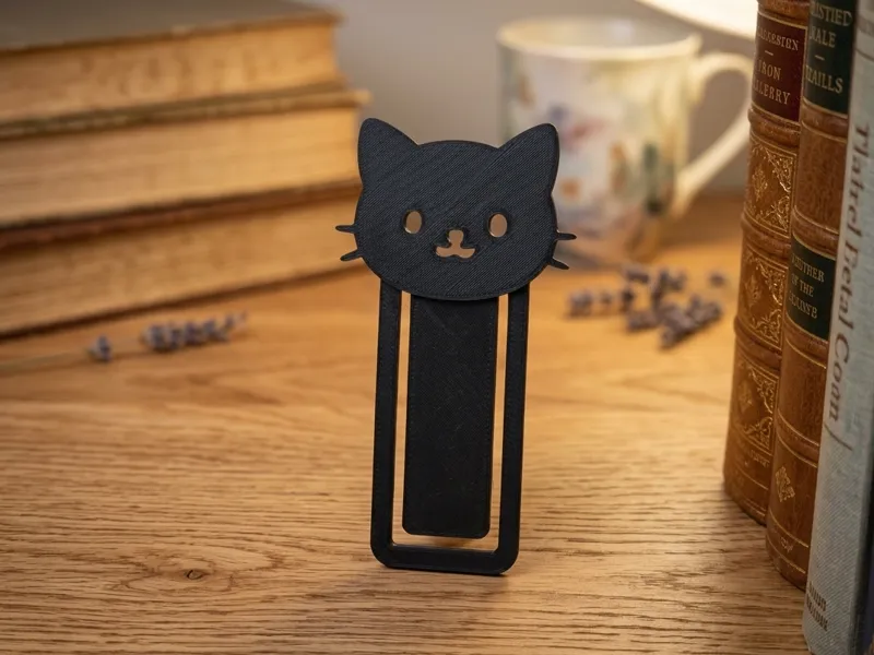 Cute Cat Bookmark (Marque-page Chat)