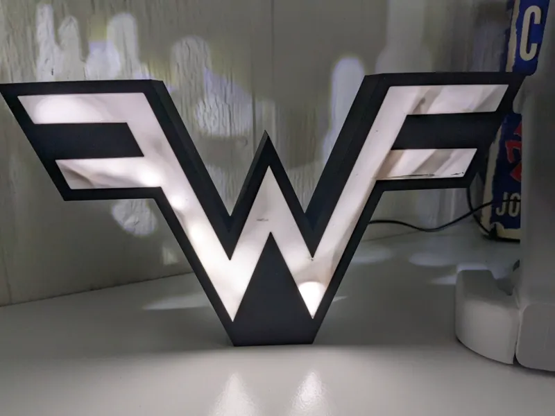 Weezer "W" Light Box
