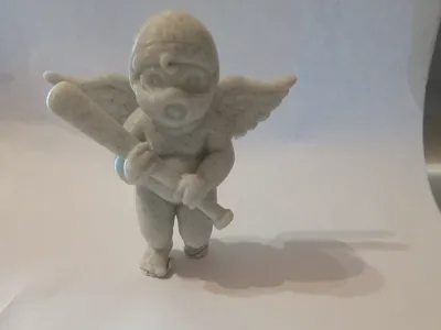putto with balaclava and baseball bat