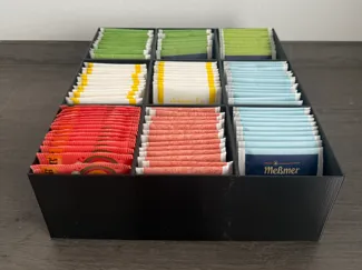 Teebox mit 9 Fächern - Filamentsparendes Design