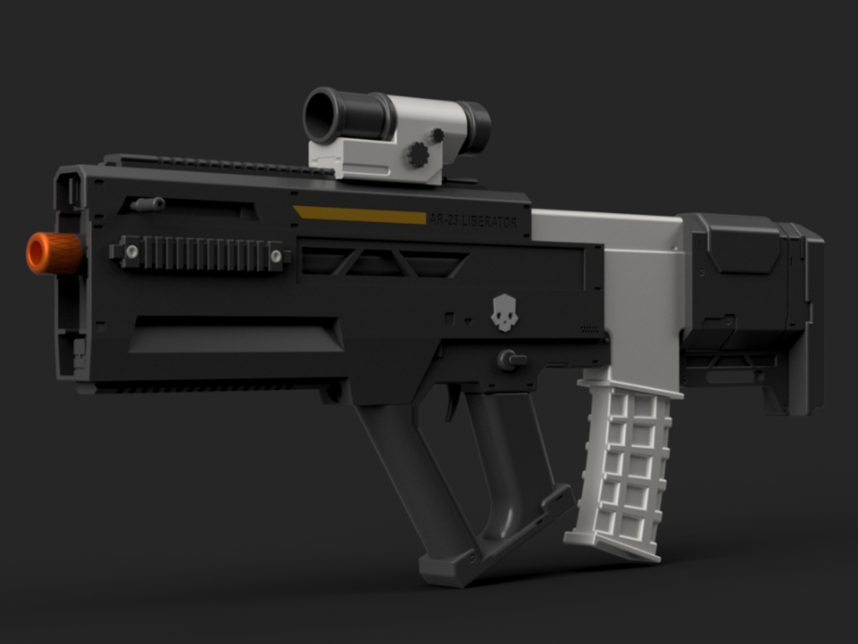 AR-23 Liberator & Picatinny From Helldivers 2 - 3D printed Other Props & Cosplays, in stock in India