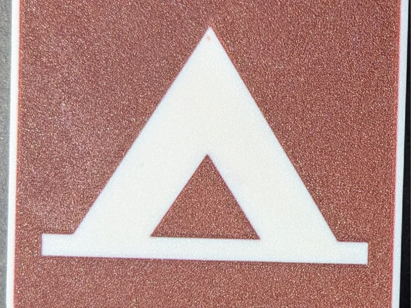 Tent and Hunting Camp Sign Coaster