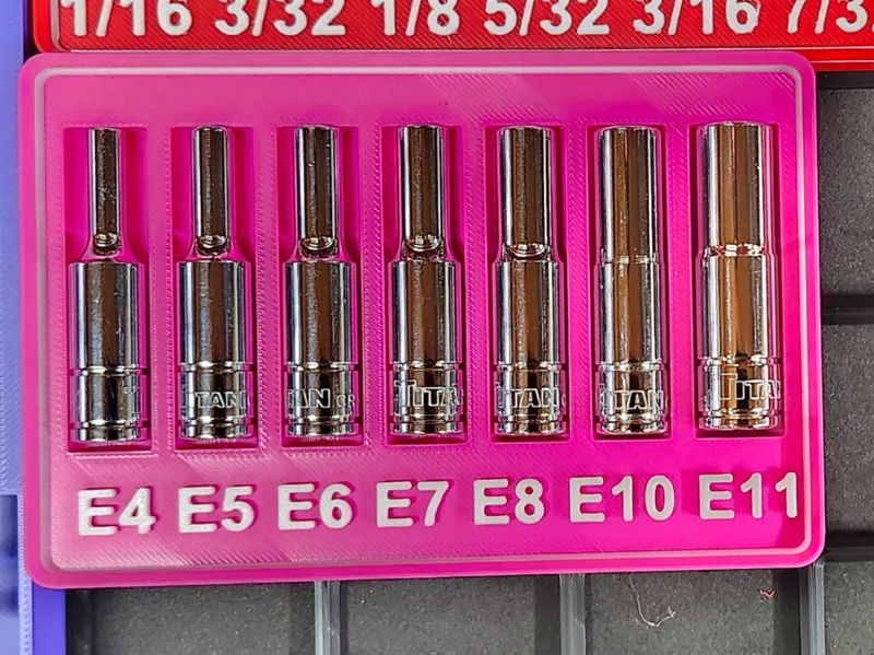 E torx socket holder gridfinity