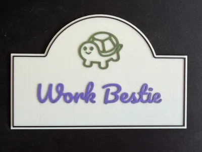 Work Bestie Sign