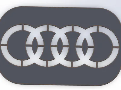 Detailing Valeting Carpet stencil Audi