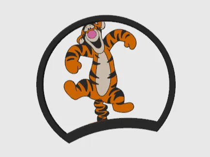 Tigger Disney ears for 5 magnet headband