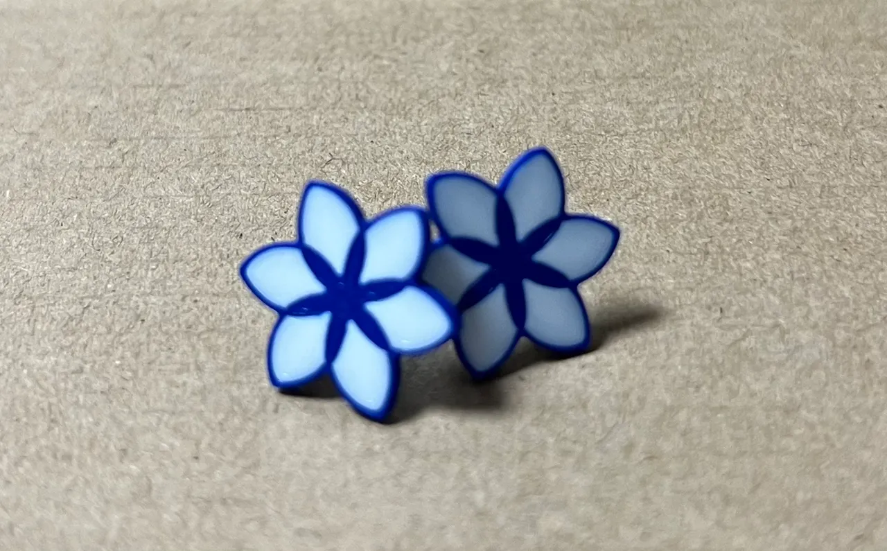 Small flower earrings view 3