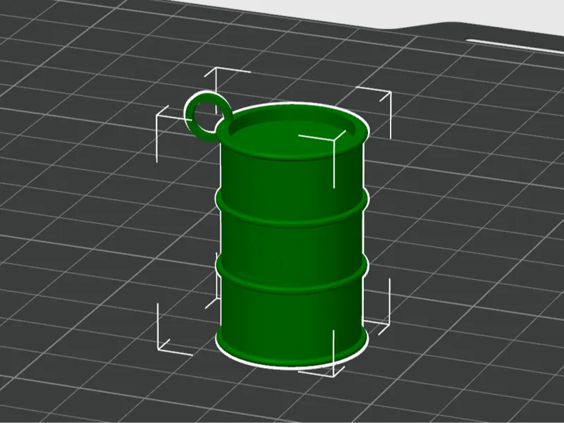 Nuclear waste keychain