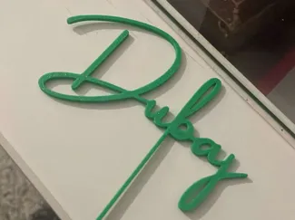 Dubaj-cake topper