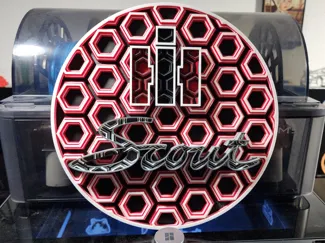 International Scout Dimensional Mosaic Sign