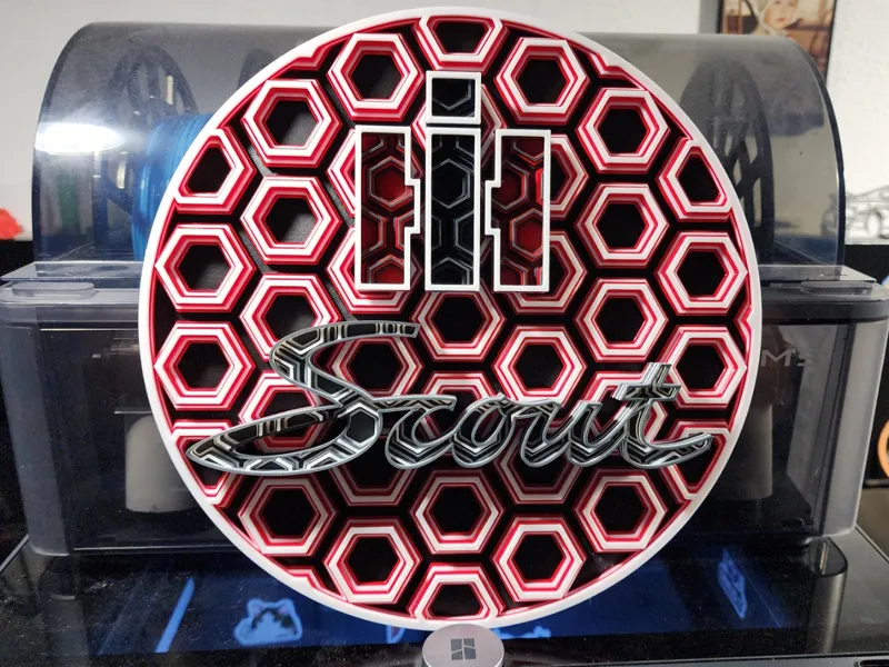International Scout Dimensional Mosaic Sign