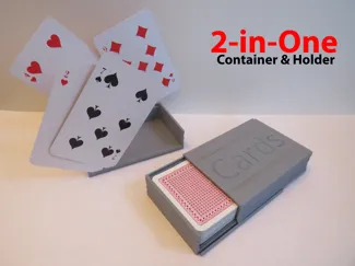2-in-One Playing Card Container & Holder