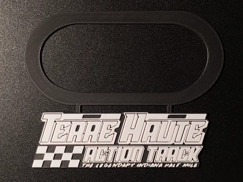 Terre Haute Action Track Track Map Wall Art
