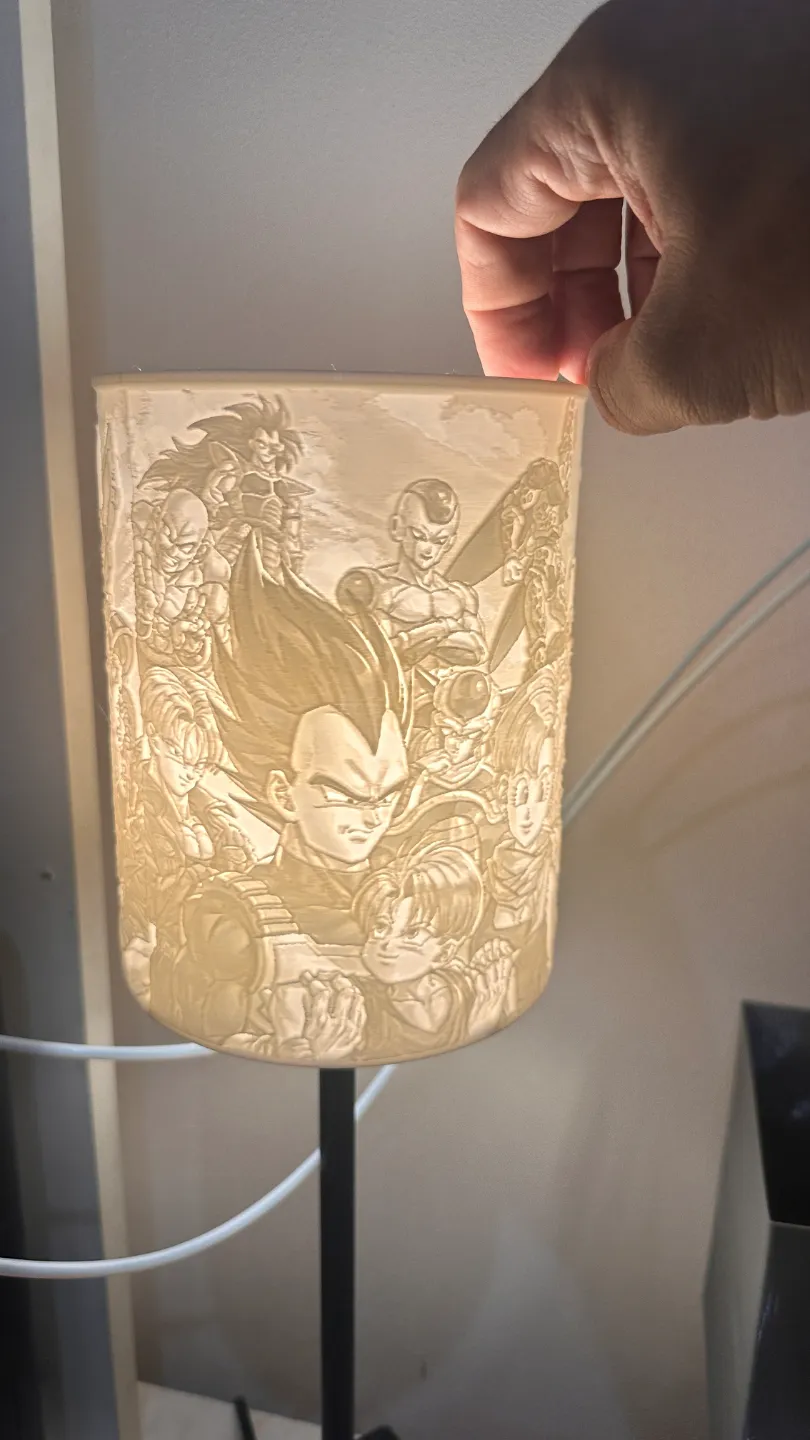 Dragonball Lamp lithophane - Free 3D Print Model - MakerWorld