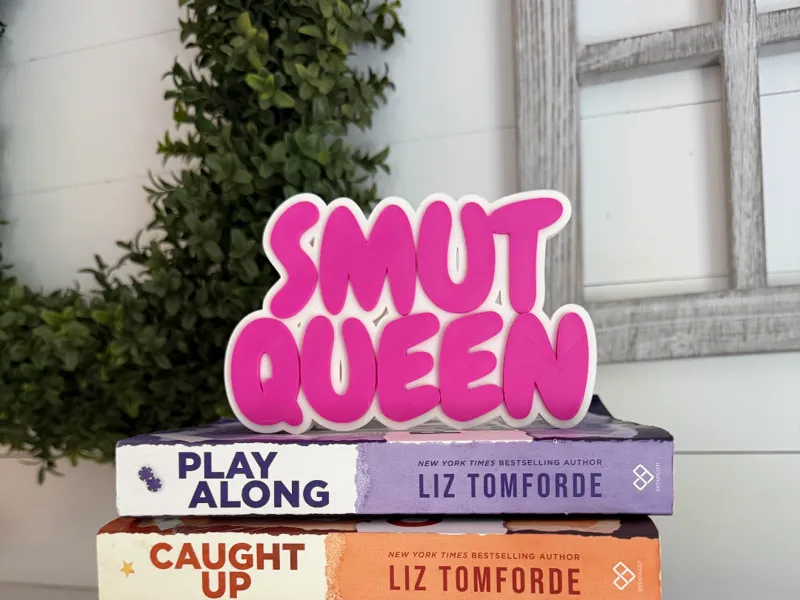 Smut Queen Shelf Sign|Bookish Decor Bookshelf