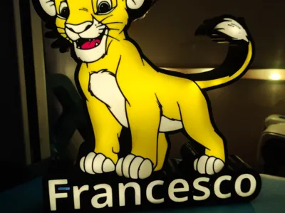 Simba Lion King name Francesco lamp