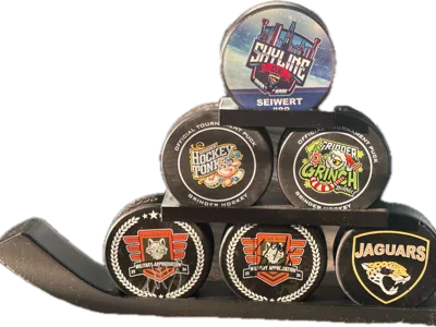 Hockey Stick Puck Display