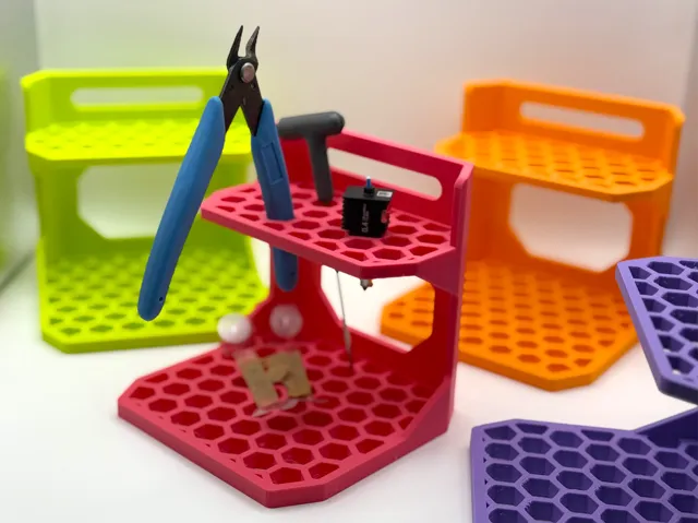 Desk Shelf & Tool Rack - Half Size