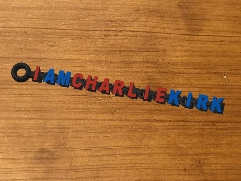 I am Charlie Kirk Flexi Keychain