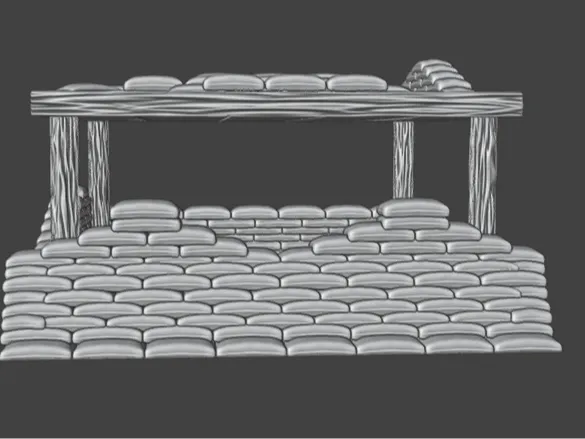 Sandbags structures: Shelter forts