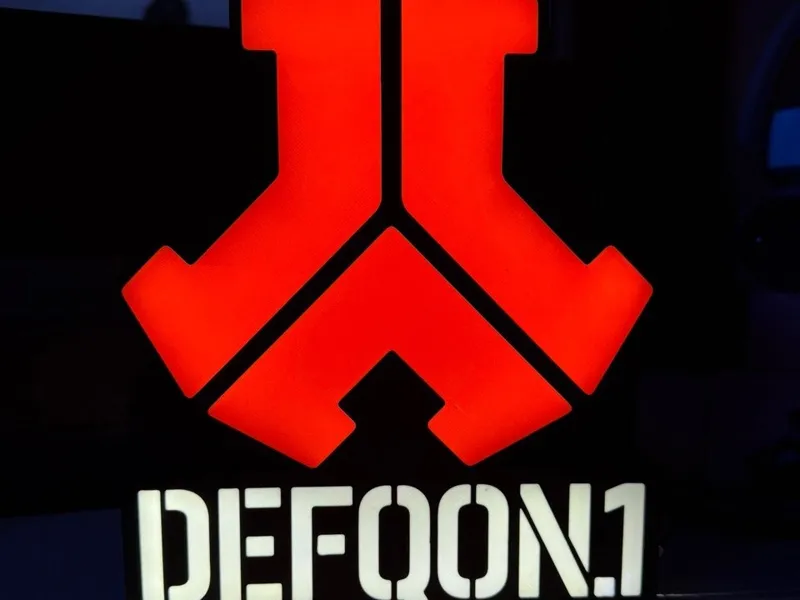 DEFQON 1 LIGHTBOX / CARTEL LUMINOSO